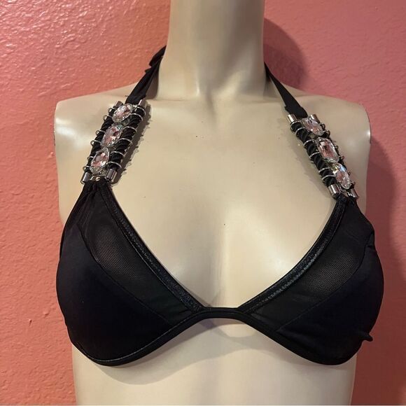 BEACH BUNNY BIKINI TOP WITH JEWELRY DETAIL.. - Picture 8 of 8